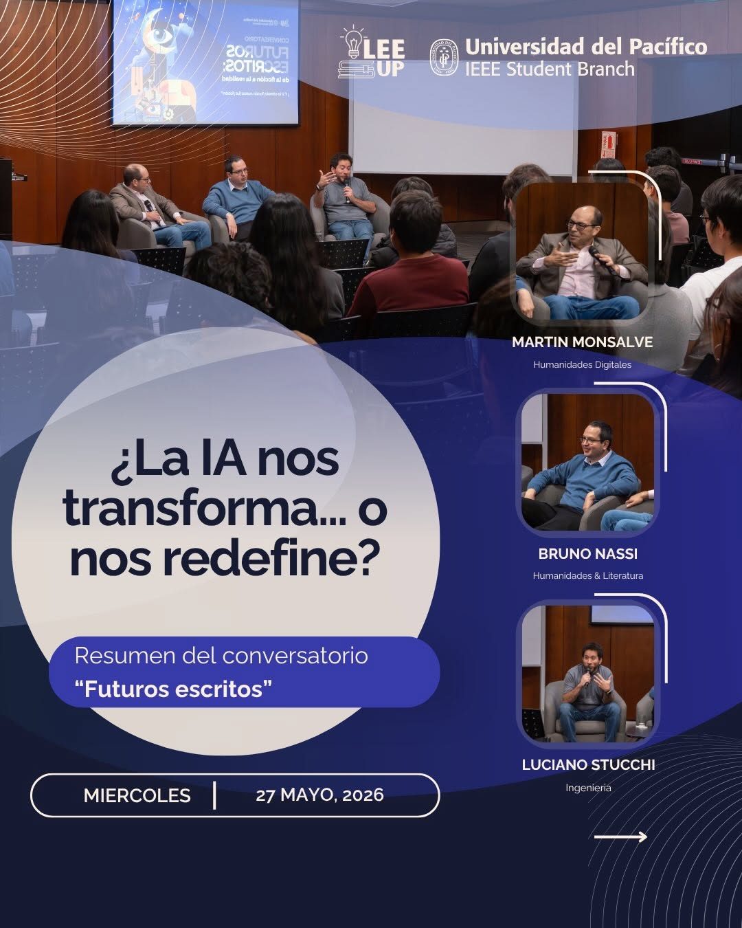 Conversatorio "Futuros Escritos" (LEE UP × IEEE UP) - fotografía del evento