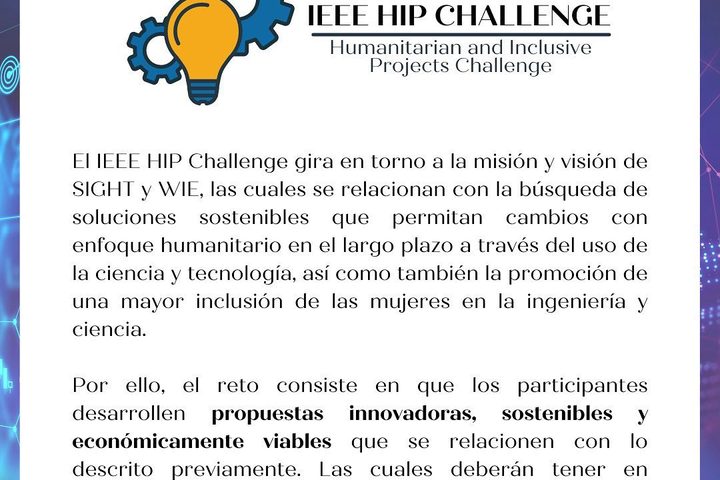 IEEE HIP Challenge (Humanitarian and Inclusive Projects Challenge) - fotografía del evento