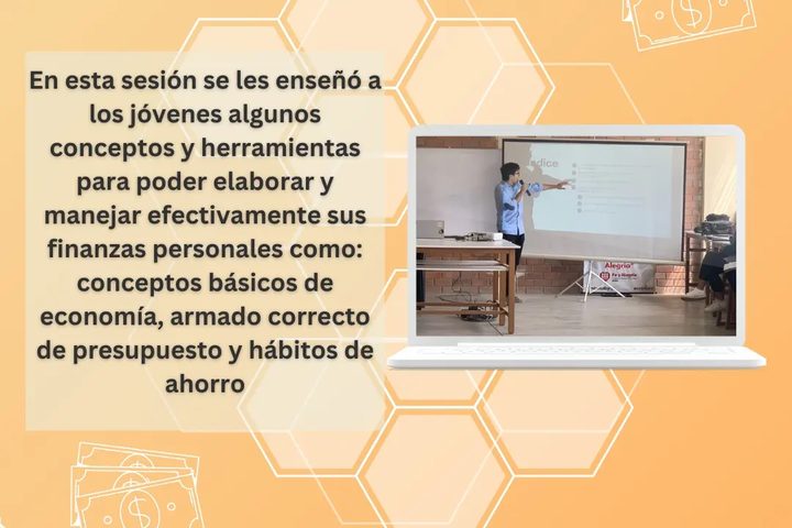 Taller de finanzas personales en Fe y Alegría - fotografía del evento