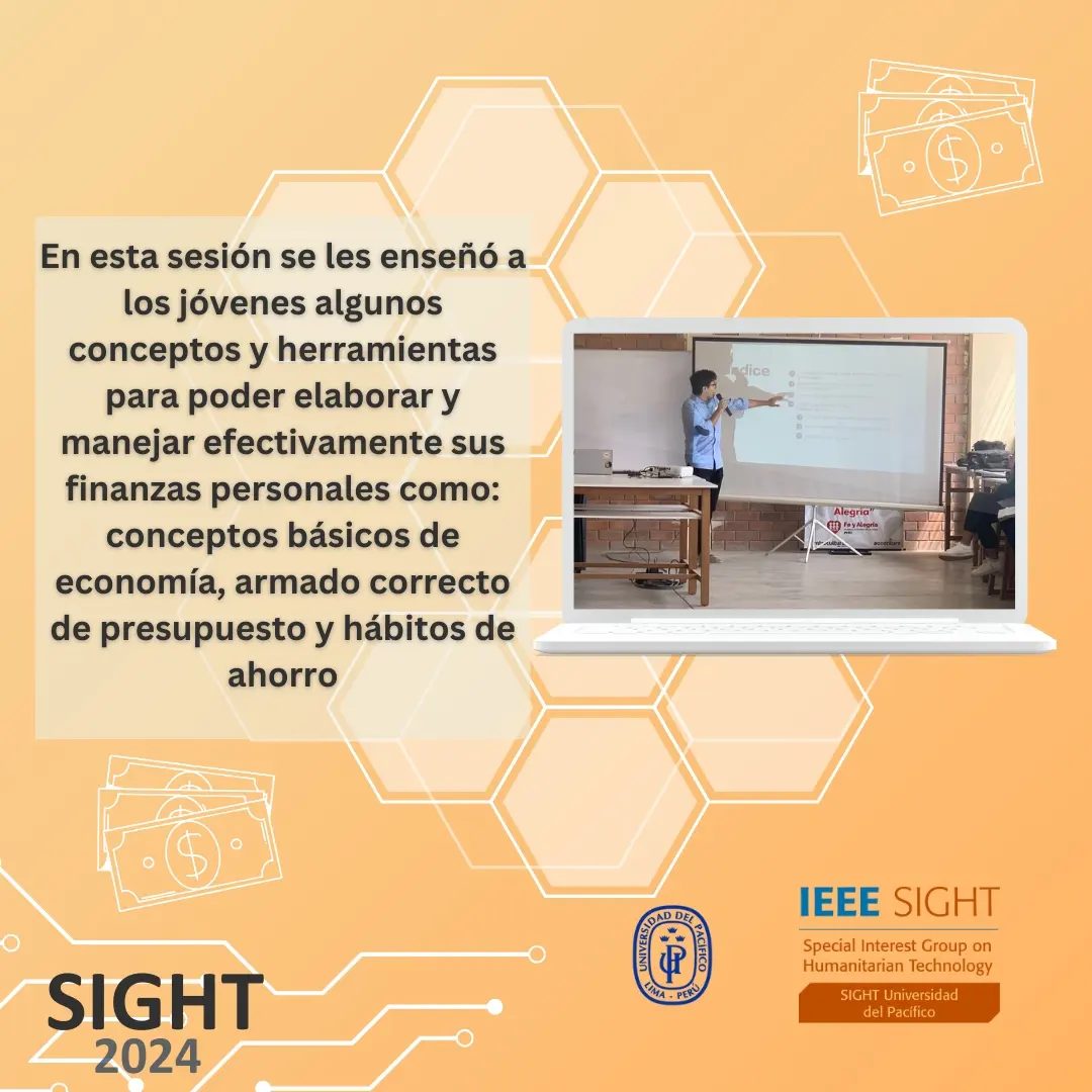 Taller de finanzas personales en Fe y Alegría - fotografía del evento