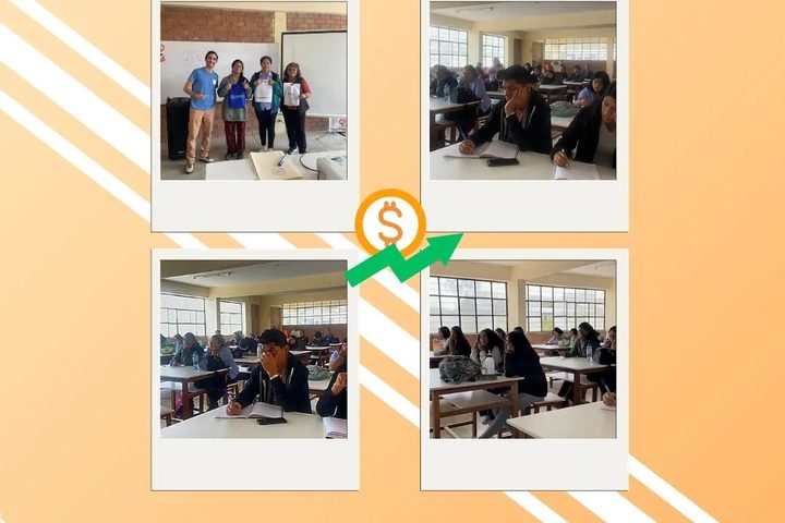Taller de finanzas personales en Fe y Alegría - fotografía del evento