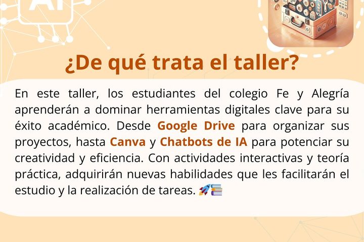 Taller de herramientas de Google Drive en Fe y Alegría - fotografía del evento