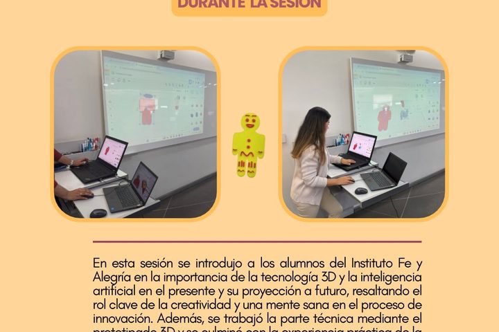Taller de impresión 3D en Fe y Alegría - fotografía del evento