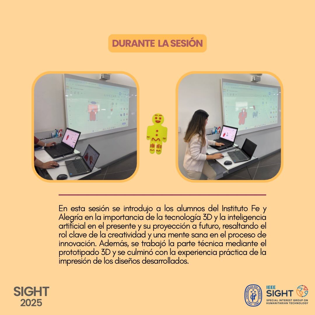 Taller de impresión 3D en Fe y Alegría - fotografía del evento
